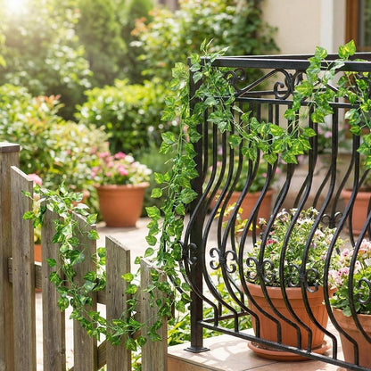 12x Efeu Girlande Künstlich – 25.2m Deko für Wand & Garten