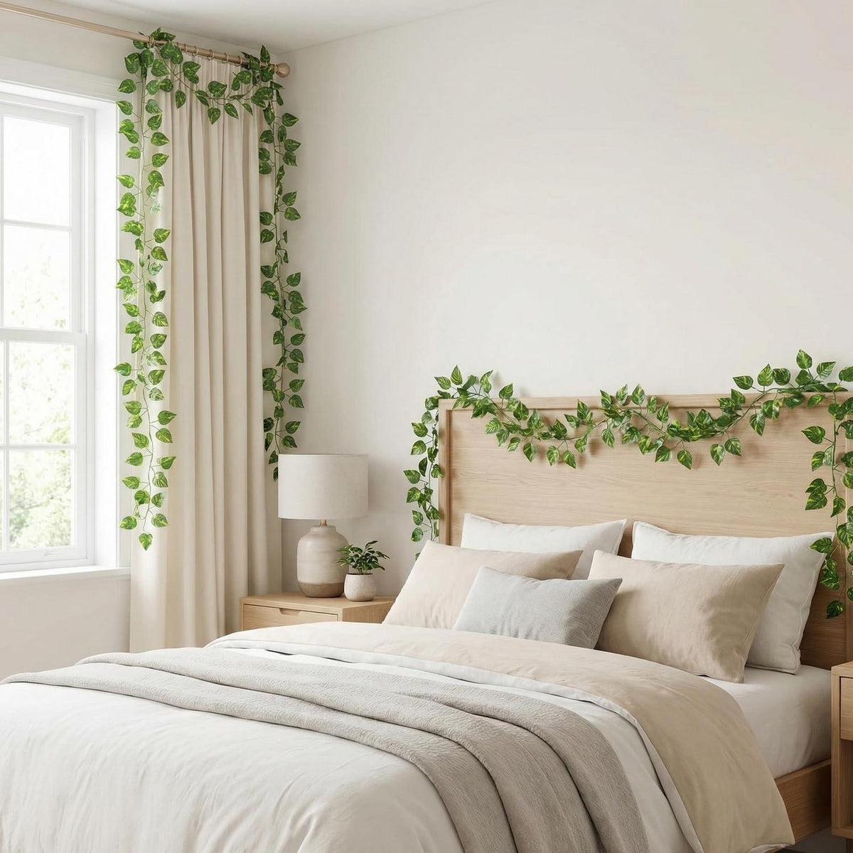 12x Efeu Girlande Künstlich – 25.2m Deko für Wand & Garten