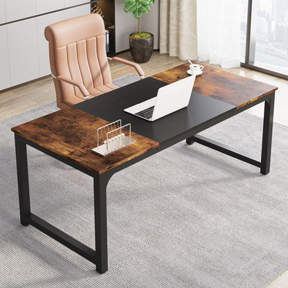 Arbeitstisch 160x80 cm – Rustikaler Bürotisch für Home Office
