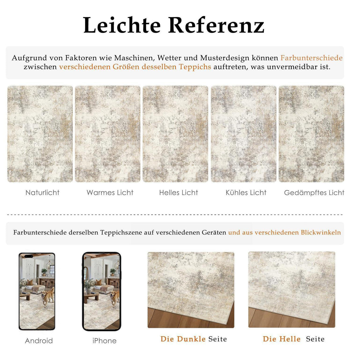 Waschbarer Teppich Wohnzimmer 240x300cm Beige Braun Abstrakt