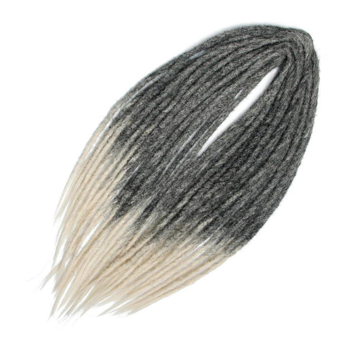 24 Zoll Dreadlock Extensions Schwarz Blond, Handgefertigt