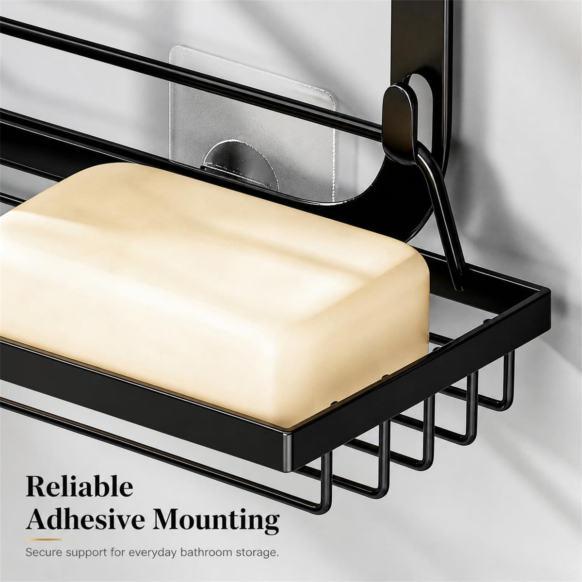 Hänge-Duschablage 3-stufig mit Haken & Seifenhalter