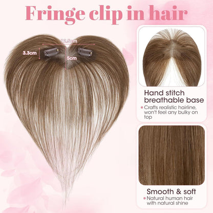 Clip-in Pony Echthaar – Mittelbraun #04 & #4