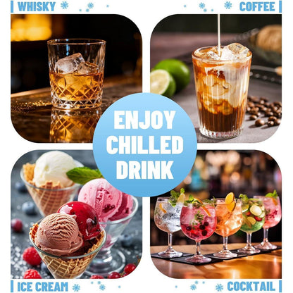 Silikon Eiswürfelform mit Deckel - Große Würfel für Cocktails