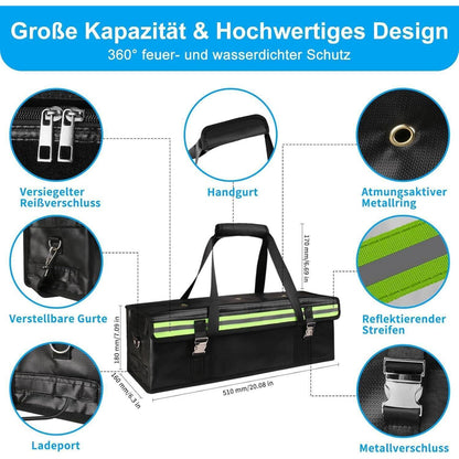 E-Bike Akku Tasche Extragroß, Feuerfest & Explosionsgeschützt