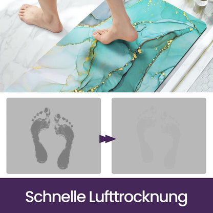Rutschfeste Badematte 60x90 cm - Super Saugfähig & Schnelltrocknend