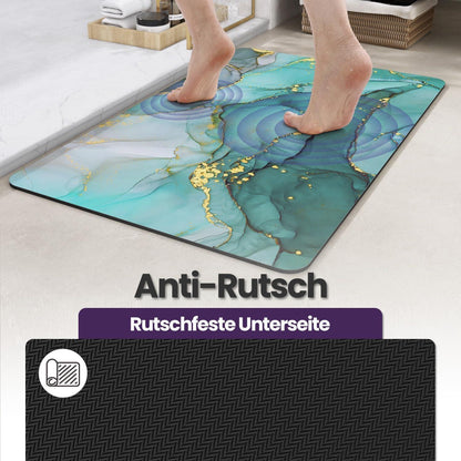 Rutschfeste Badematte 60x90 cm - Super Saugfähig & Schnelltrocknend