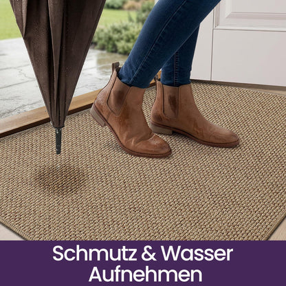 Schmutzfangmatte Innen 120x180 cm – Rutschfest & Dunkelbeige