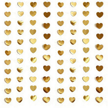 Goldene Herz Girlande 4m – Romantische Dekoration für Hochzeit & Party