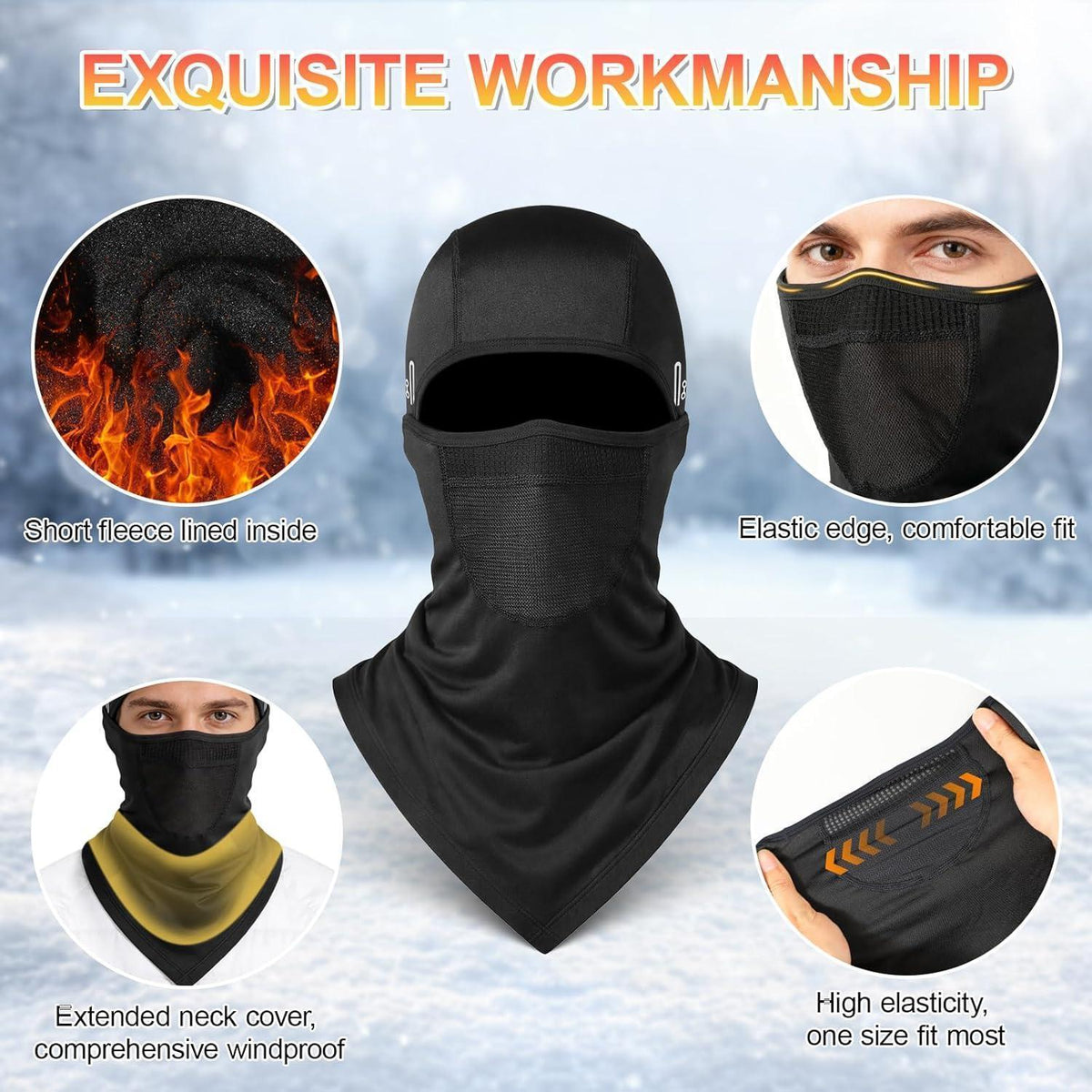 Thermo Sturmhaube Atmungsaktiv – Winddicht & Warm für Outdoor