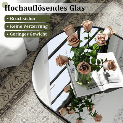 Großer Ganzkörperspiegel 195x95 cm mit Ständer – Stehend & Hängend
