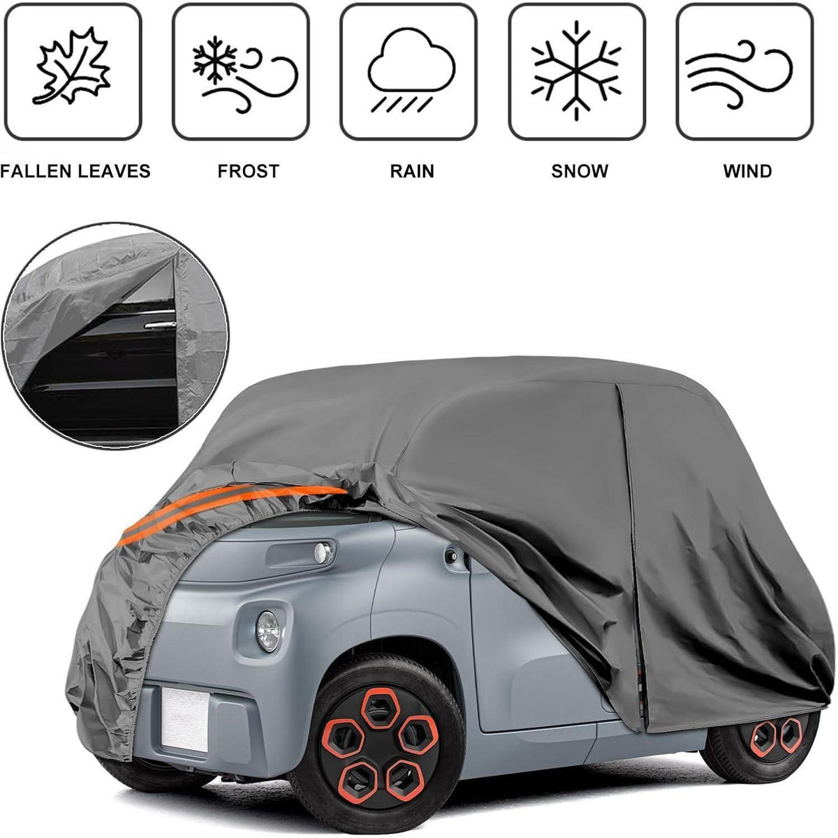 Autoabdeckung für Citroen Ami/Opel Rocks-e/Fiat Topolino 2020-2024