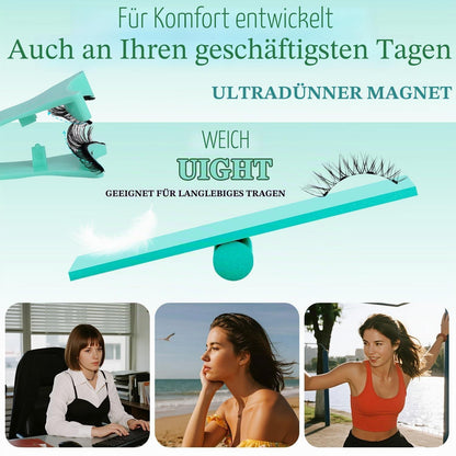 Magnetische Wimpern Set ohne Kleber – Natürlicher Look & Applikator