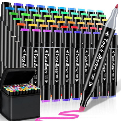 Alkohol Marker Set 60 Farben – Pinselstifte für Illustration & Kunst