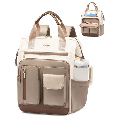 Laptop Rucksack Damen 17,3 Zoll Wasserdicht mit 20 Taschen