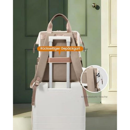 Laptop Rucksack Damen 17,3 Zoll Wasserdicht mit 20 Taschen