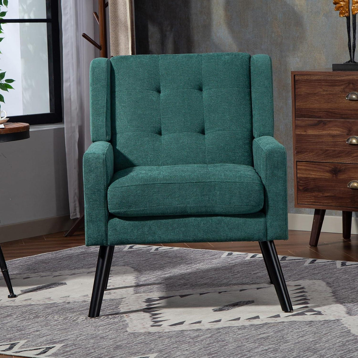 2-teiliges Sessel-Set Retrogrün – Wohnzimmer Lounge-Sofa