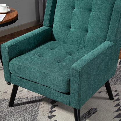 2-teiliges Sessel-Set Retrogrün – Wohnzimmer Lounge-Sofa