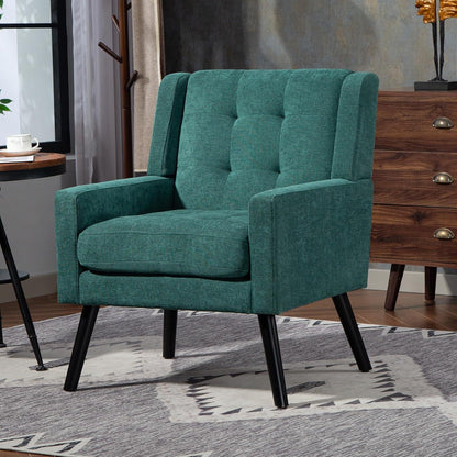 2-teiliges Sessel-Set Retrogrün – Wohnzimmer Lounge-Sofa