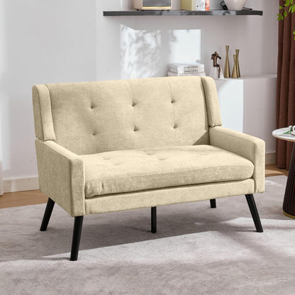 2-teiliges Sessel-Set Beige – Wohnzimmer Lounge-Sofa