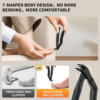 Ergonomischer Nagelknipser für Senioren mit Auffangbehälter