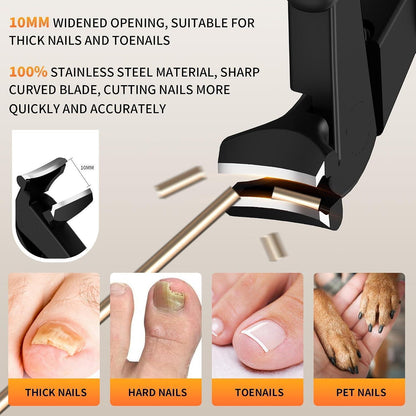 Ergonomischer Nagelknipser für Senioren mit Auffangbehälter