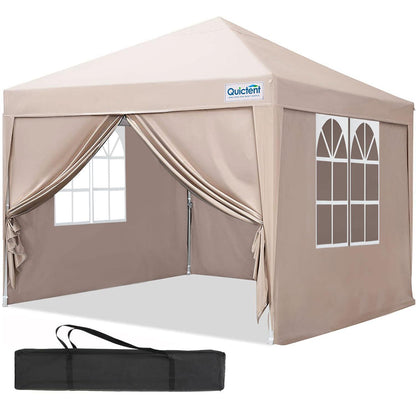 Faltpavillon 2x2m wasserdicht mit Seitenwänden & UV-Schutz