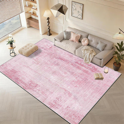Rosa Vintage Teppich 160x230cm – Weicher Kurzflor Wohnteppich
