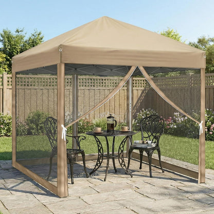 Faltpavillon 3x3 Wasserdicht UV-Schutz mit Moskitonetz