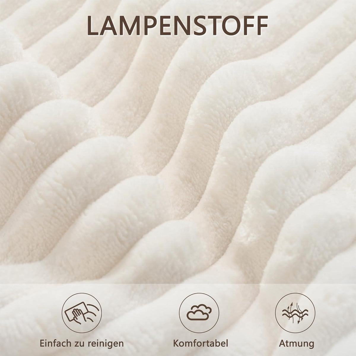 Modernes 3-Sitzer Sofa mit Liegefunktion & Kissen (Weiß)