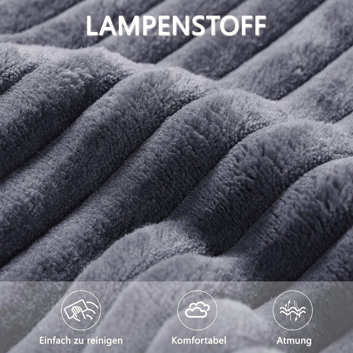 Modernes 3-Sitzer Sofa mit Liegefunktion & Kissen (Grau)