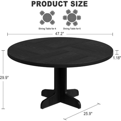 Runder Esstisch 120cm – Landhausstil für 4-6 Personen