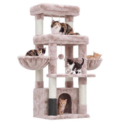 Kratzbaum für große Katzen mit Plattformen & Bürste