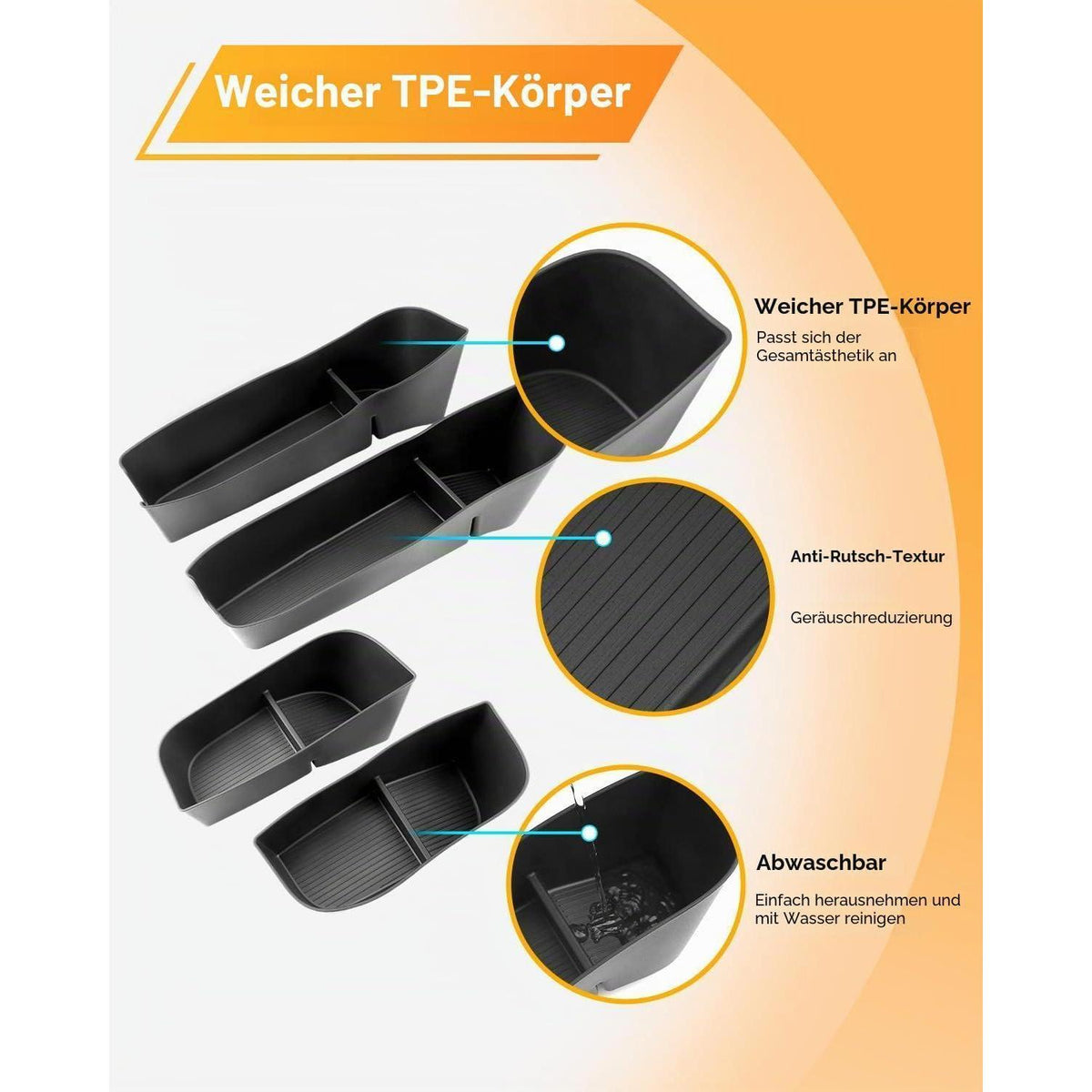 Tür-Organizer für Xpeng G6 2024-2026 – 4er Set