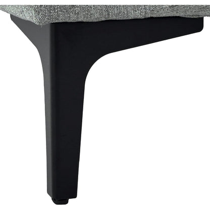 2-Sitzer Sofa Leinen Grau – Modern & Platzsparend