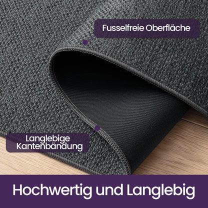 Schmutzfangmatte Innen rutschfest 120 x 180 cm dunkelgrau
