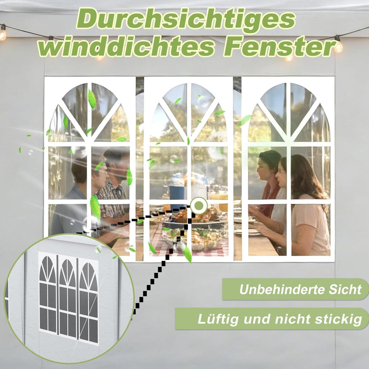 Party Zelt 3x6m – Wasserdicht & Robust für Garten & Camping