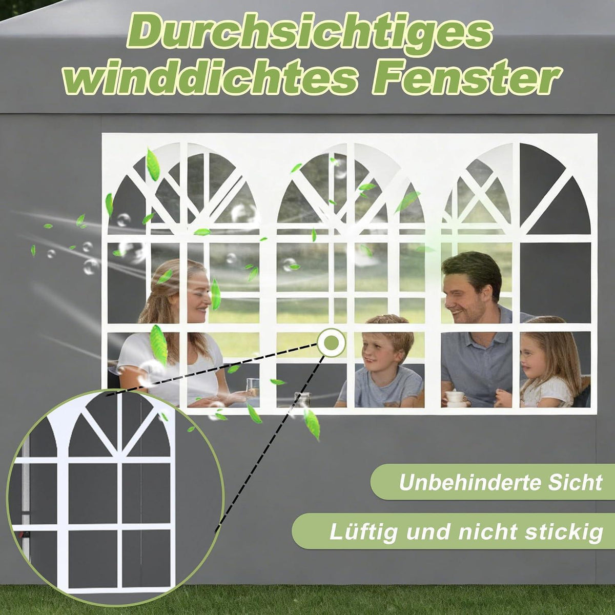 Faltpavillon 3x6m mit Zubehör – Gartenparty & Camping