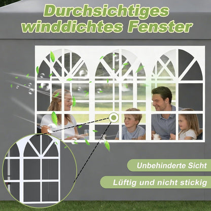Faltpavillon 3x6m mit Zubehör – Gartenparty & Camping