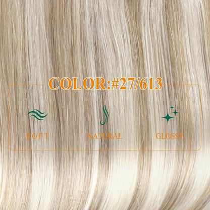 Echthaar Draht Extension Blond Highlights #P27/613 30cm