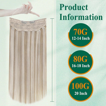 Echthaar Draht Extension Blond Highlights #P27/613 30cm