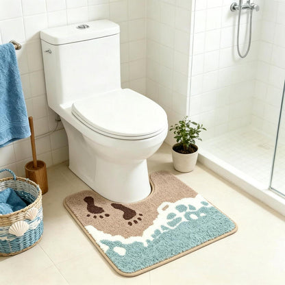Strand Badematte U-Form 50x55cm - Weich & Rutschfest