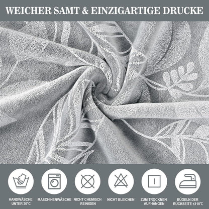 Samt Stuhlhussen 6er Set – Elastische Esszimmer Hussen Hellgrau