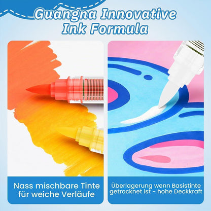 Acrylmarker Set 408 Farben – Filzstifte für Ausmalen & Basteln