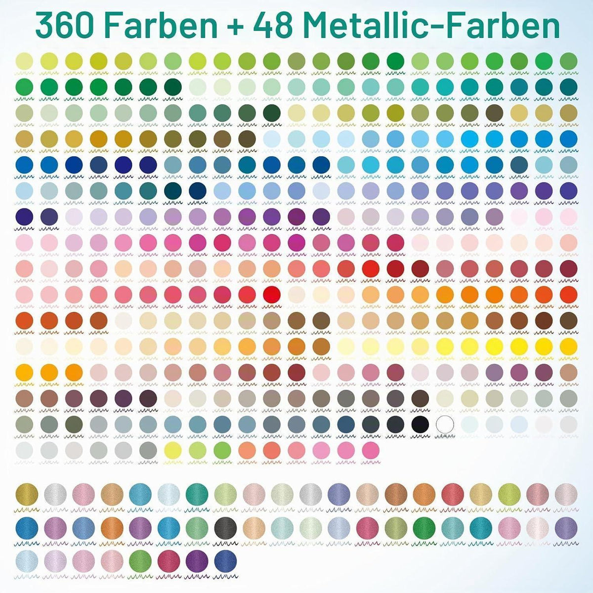 Acrylmarker Set 408 Farben – Filzstifte für Ausmalen & Basteln