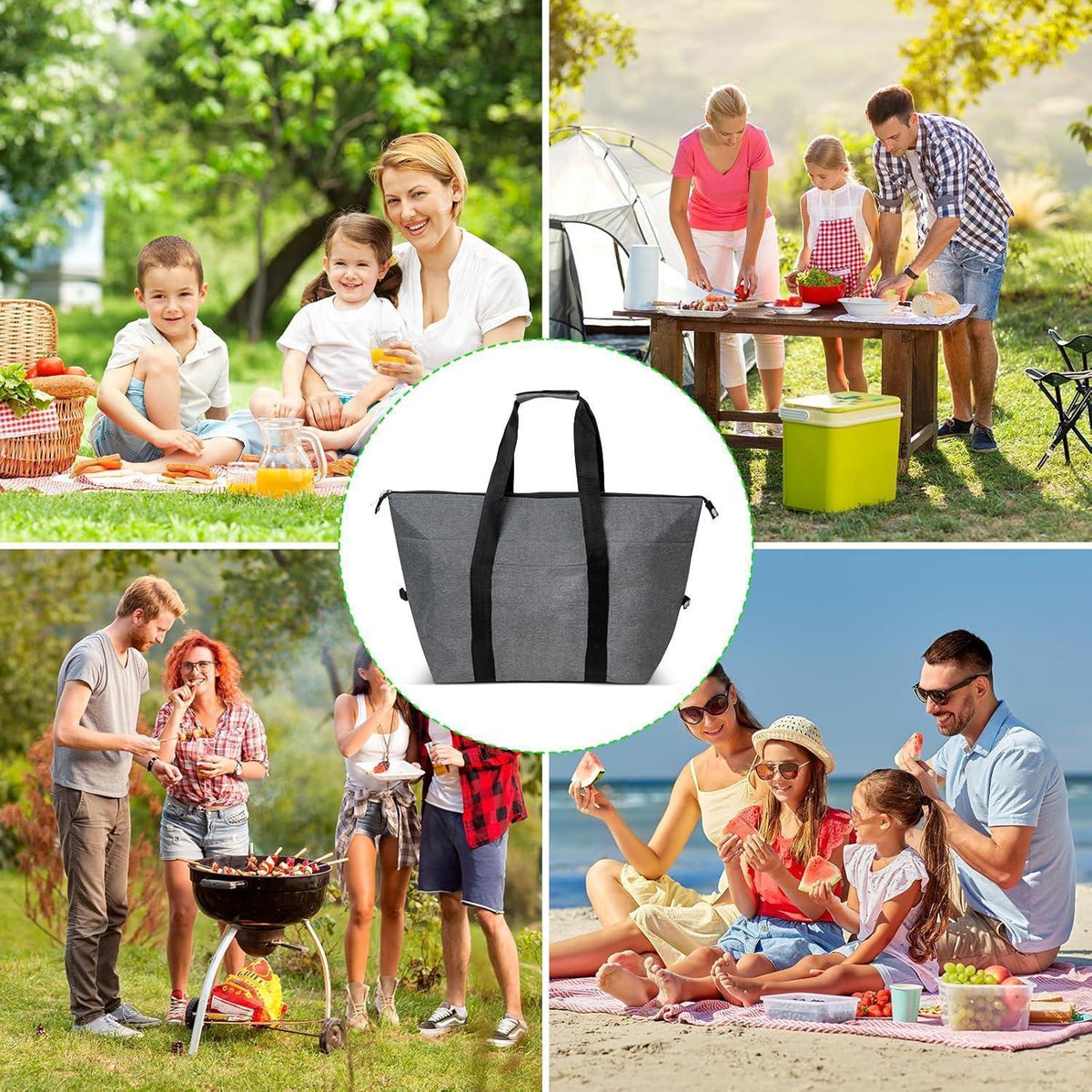 Faltbare Kühltasche 20L – Picknicktasche für Camping & Outdoor