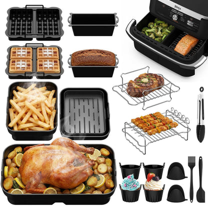 18-tlg. Airfryer Zubehör für Ninja Foodi FlexDrawer