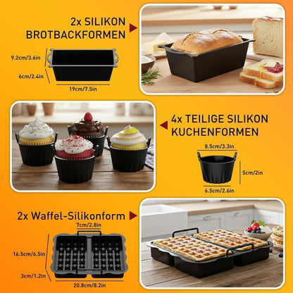 18-tlg. Airfryer Zubehör für Ninja Foodi FlexDrawer