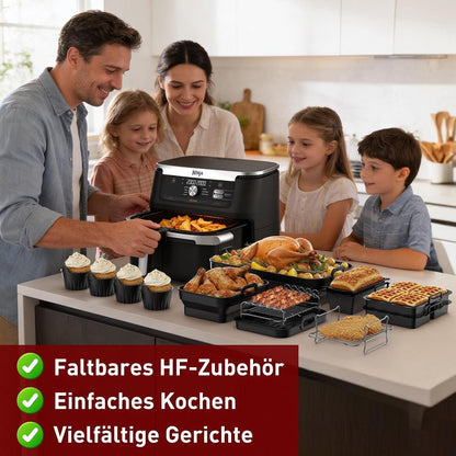 18-tlg. Airfryer Zubehör für Ninja Foodi FlexDrawer