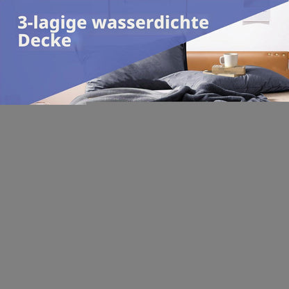 Wasserdichte Liebesdecke 230x200cm - Grau/Hellgrau für Paare